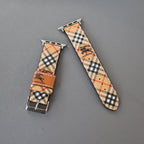 Luxury Burberry Apple Watch Band Criss Cross Design