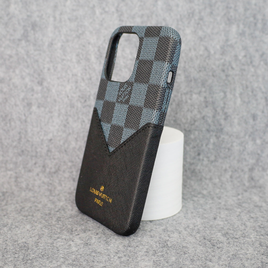 Black Checkered Phone Case For Iphone X 11 12 13 14 Pro Max Series