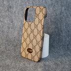 Gg Iphone Case Classic Leather For Iphone12 13 14 15 Pro Max Plus Designer Style