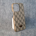 Gg Iphone Case Classic Leather For Iphone12 13 14 15 Pro Max Plus Designer Style