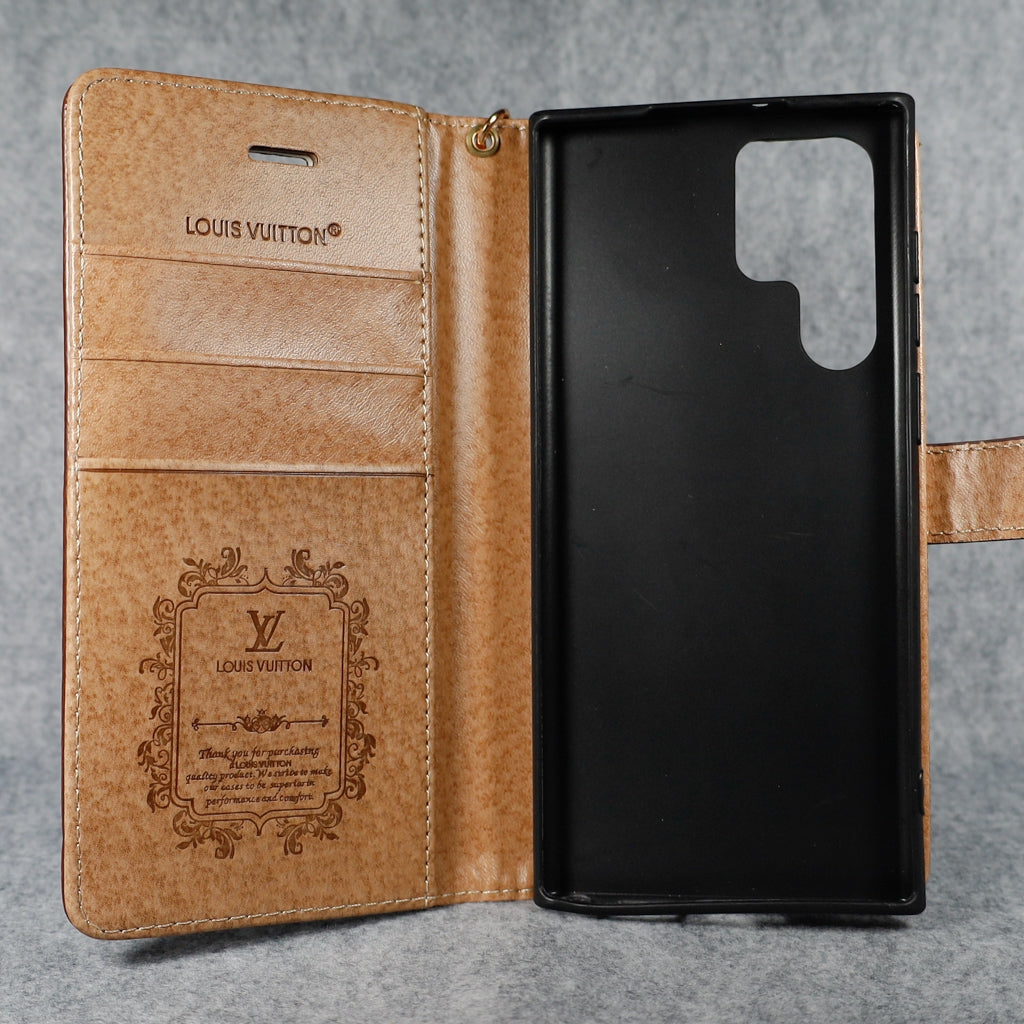 Samsung Galaxy Louis Vuitton Wallet Case For S22 23 24 25 Plus Ultra Series
