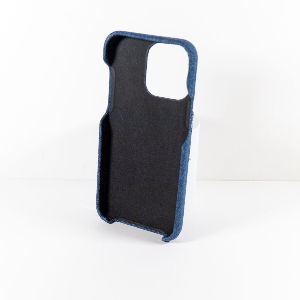 Louis Vuitton Phone Case With Card Holder For Iphone 12 13 14 15 Pro Max Denim Fabric