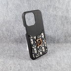 Christian Dior Phone Case Card Holder For Iphone 12 13 14 15 Pro Max