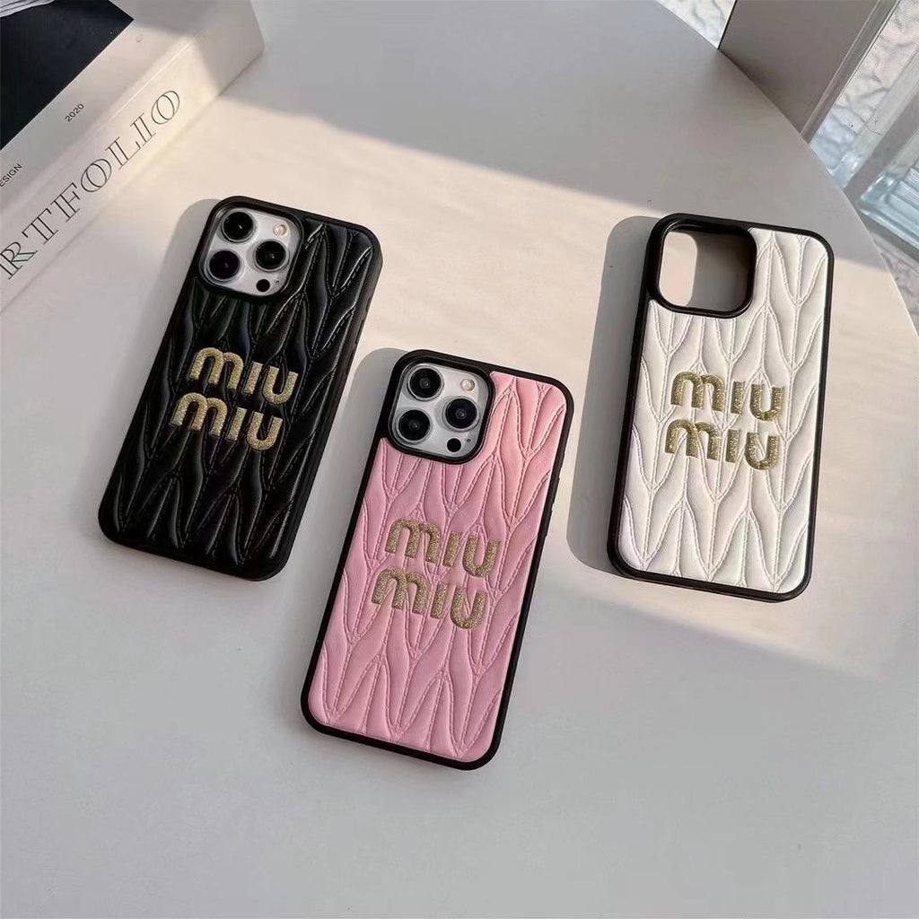 Miu Miu Iphone Case For 13 14 1 5 16 17 Pro Max Plus Series