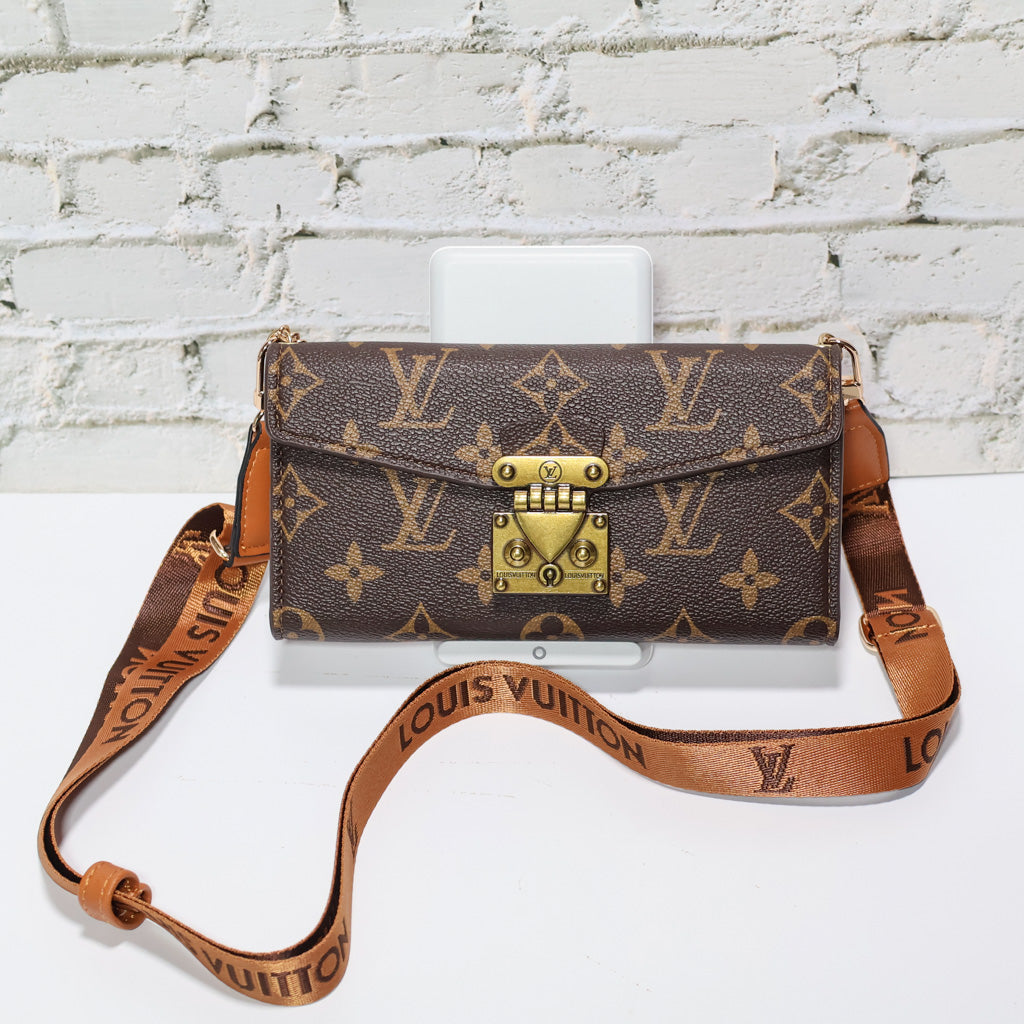 Brown Monogram Trifold Lv Iphone Wallet For 17 Series