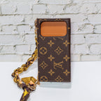 Brown Monogram Trifold Lv Iphone Wallet For 17 Series