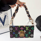 Multicolor Lv Style Crossbody Case Wallet For 13-17 / Pro / Pro Max