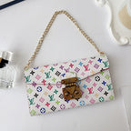 Multicolor Lv Style Crossbody Case Wallet For 13-17 / Pro / Pro Max