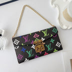 Multicolor Lv Style Crossbody Case Wallet For 13-17 / Pro / Pro Max