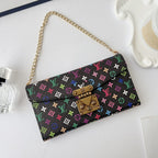 Multicolor Lv Style Crossbody Case Wallet For 13-17 / Pro / Pro Max