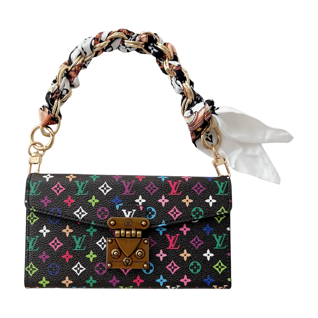 Multicolor Lv Style Crossbody Case Wallet For 13-17 / Pro / Pro Max