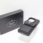 Prada Card Holder Phone Case For 12-16 Pro Max Plus