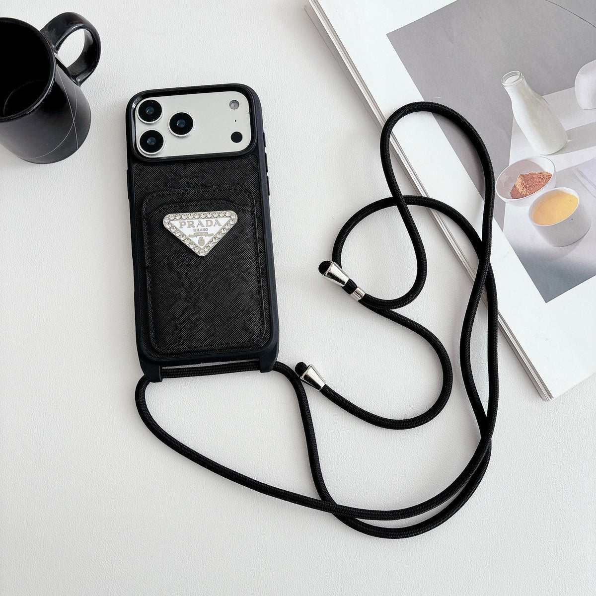Prada Crossbody Phone Case Iphone 12-17 / Pro / Pro Max / Plus / Air