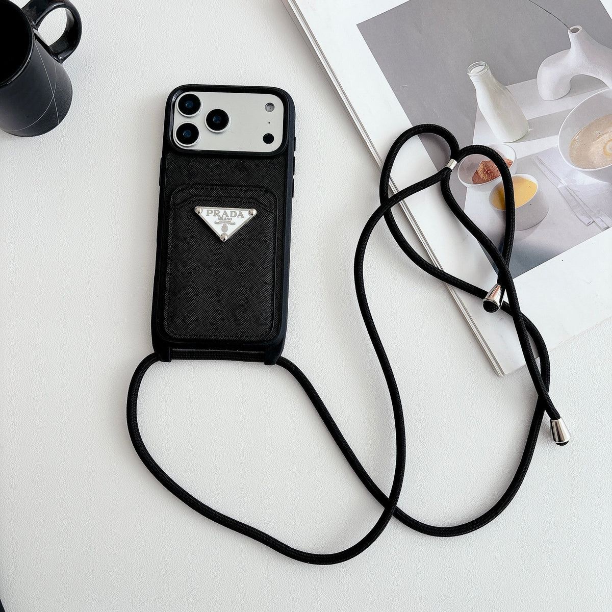 Prada Crossbody Phone Case Iphone 12-17 / Pro / Pro Max / Plus / Air