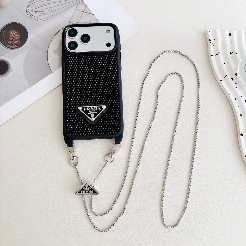 Prada Phone Case On Chain Iphone 12-17 / Pro / Pro Max / Plus / Air