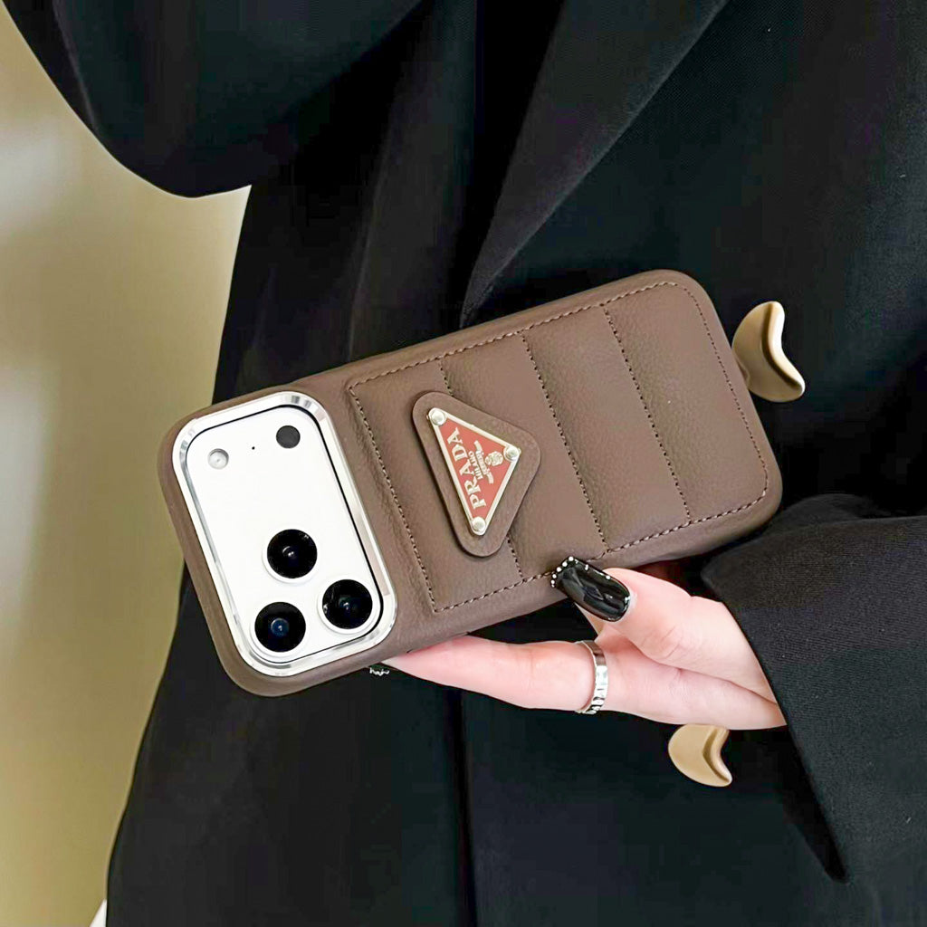 Puffer Case Iphone Prada For 12-17 Pro / Pro Max/ Air