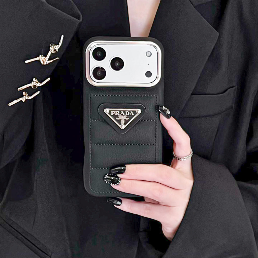 Puffer Case Iphone Prada For 12-17 Pro / Pro Max/ Air