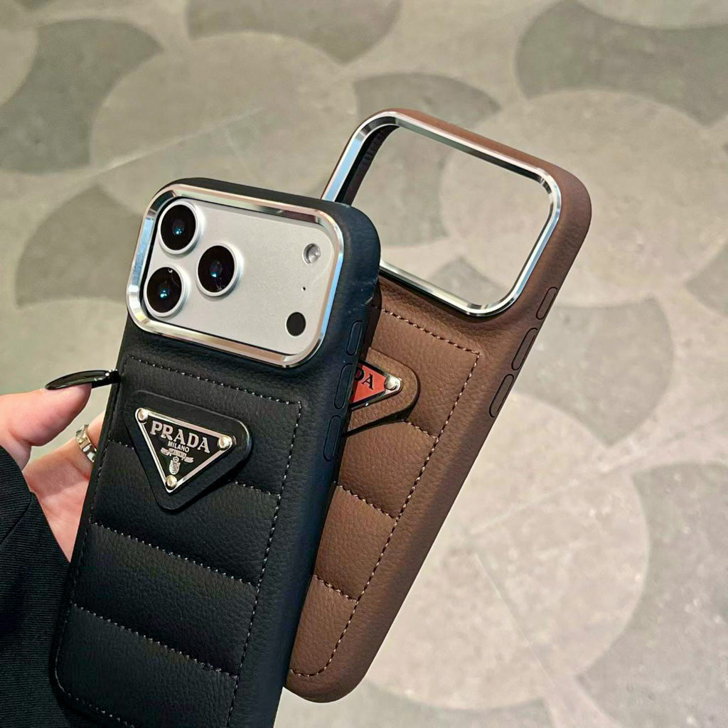 Puffer Case Iphone Prada For 12-17 Pro / Pro Max/ Air