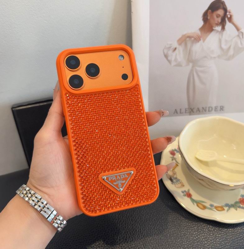 Rhinestone Prada Phone Case Iphone 13-17 / Pro / Pro Max