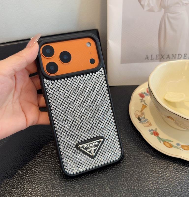 Rhinestone Prada Phone Case Iphone 13-17 / Pro / Pro Max