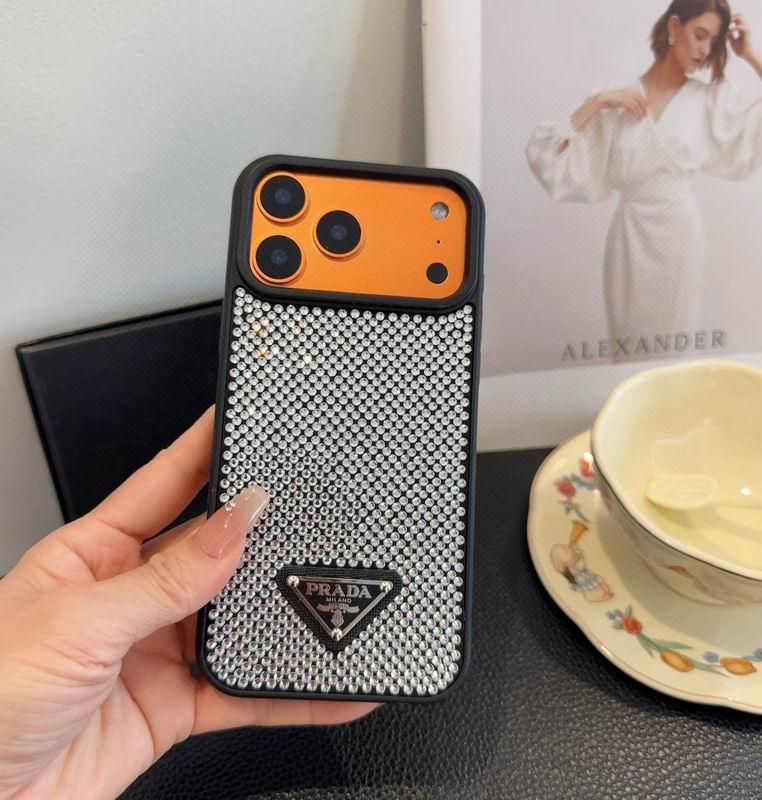 Rhinestone Prada Phone Case Iphone 13-17 / Pro / Pro Max