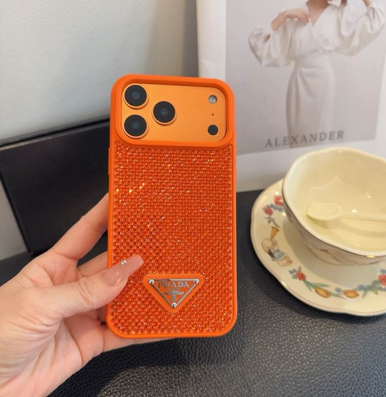 Rhinestone Prada Phone Case Iphone 13-17 / Pro / Pro Max