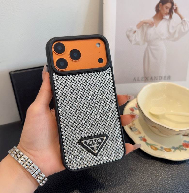 Rhinestone Prada Phone Case Iphone 13-17 / Pro / Pro Max