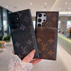 Samsung Louis Vuitton Phone Case Wallet For S22 23 24 25 26 Plus Ultra Folding Cart Slot