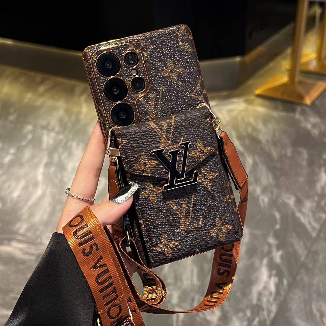 Crossbody Lv Card Holder Samsung Galaxy Phone Case S22-26 Ultra Plus