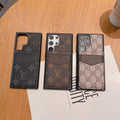 Samsung Louis Vuitton Phone Case Wallet For S22 23 24 25 26 Plus Ultra Folding Cart Slot