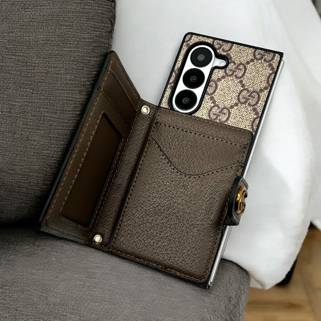 Gucci Wallet Phone Case Samsung Galaxy Z Fold 3 4 5 6 Series