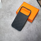 Stamped Leather H Iphone Case For 17 Series