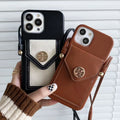 Tb Crossbody Phone Case Card Holder For Iphone Series