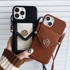 Tb Crossbody Phone Case Card Holder For Iphone Series