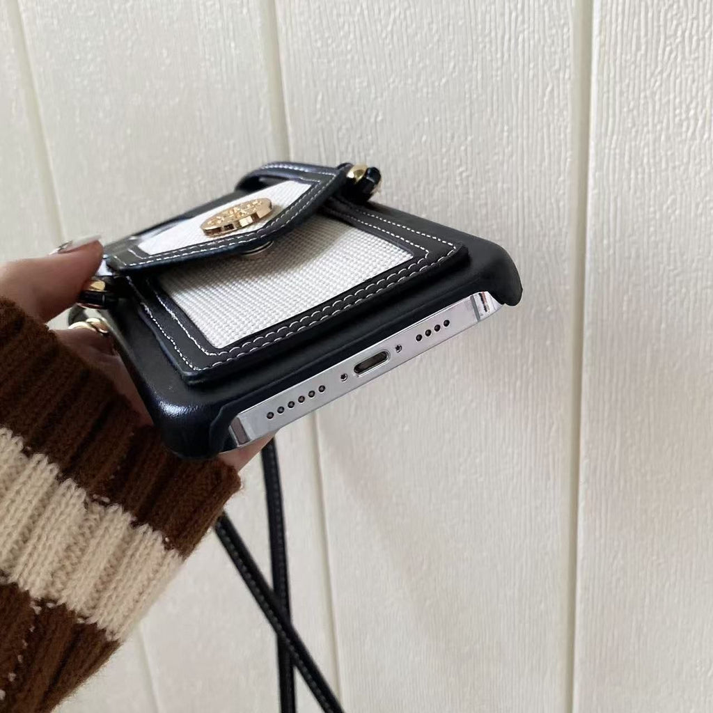 Tb Crossbody Phone Case Card Holder For Iphone Series