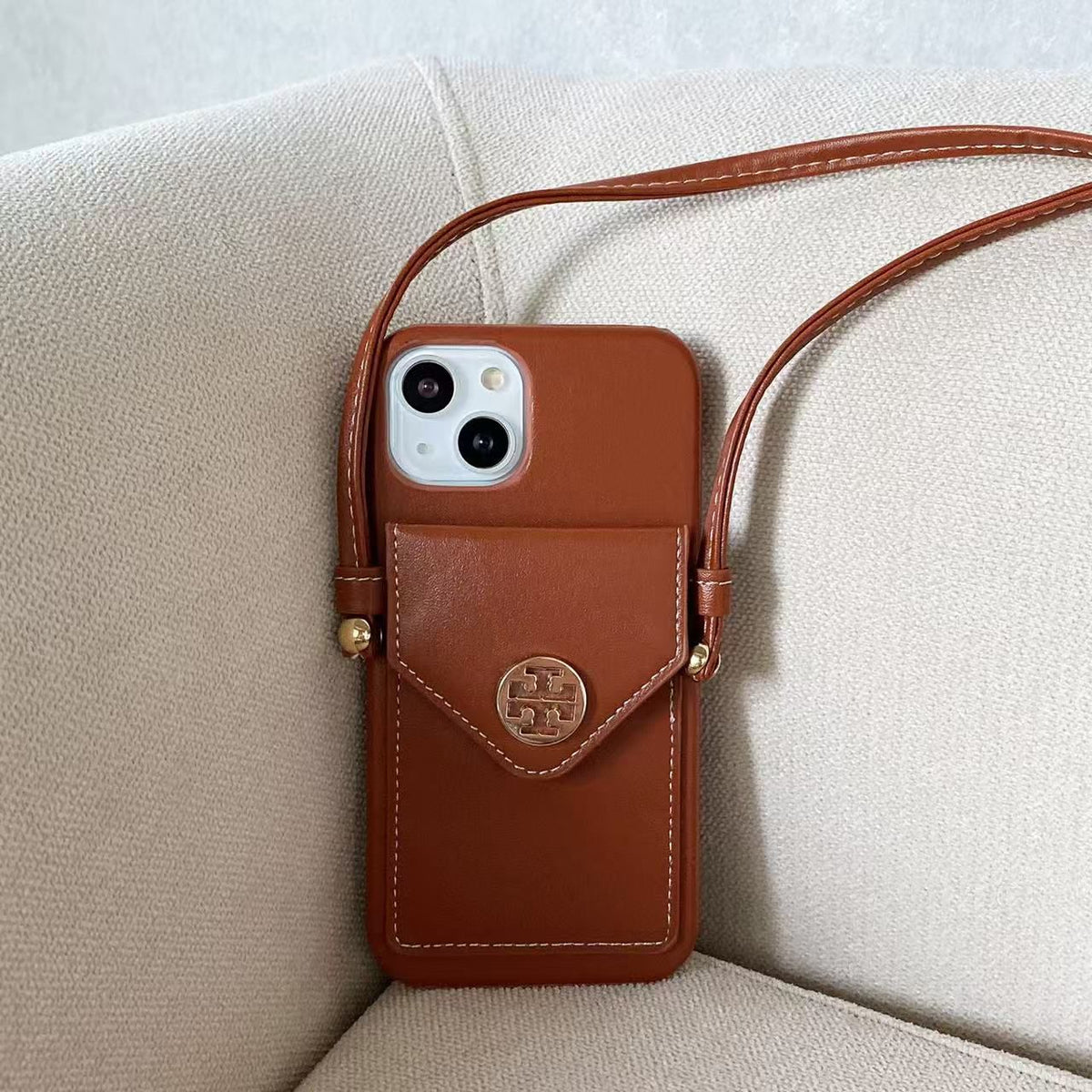 Tb Crossbody Phone Case Card Holder For Iphone Series