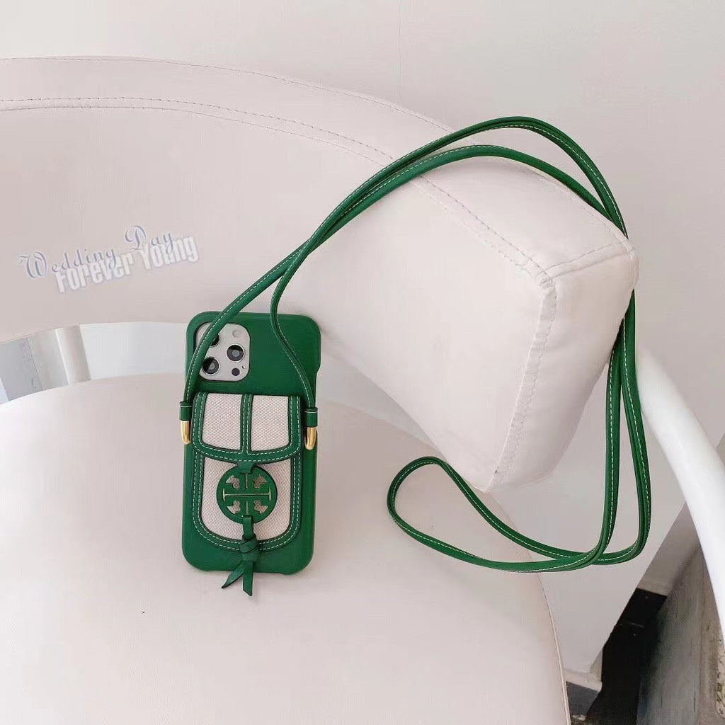 Designer Iphone Crossbody Case With Card Slot For Iphone 11 12 13 14 Pro Max / Series