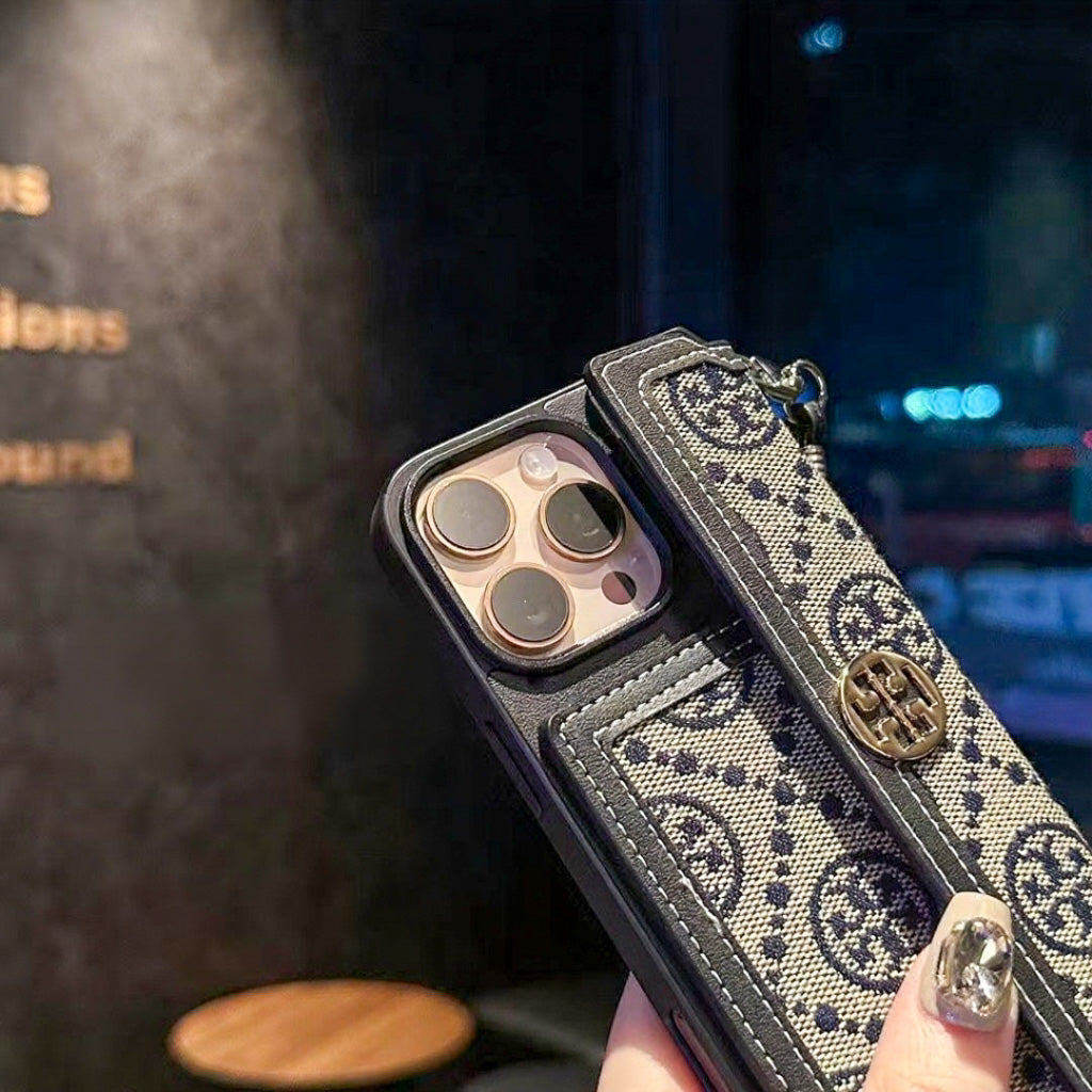 Tory Burch Iphone Wallet Case For 12-17 Pro Max Plus Air