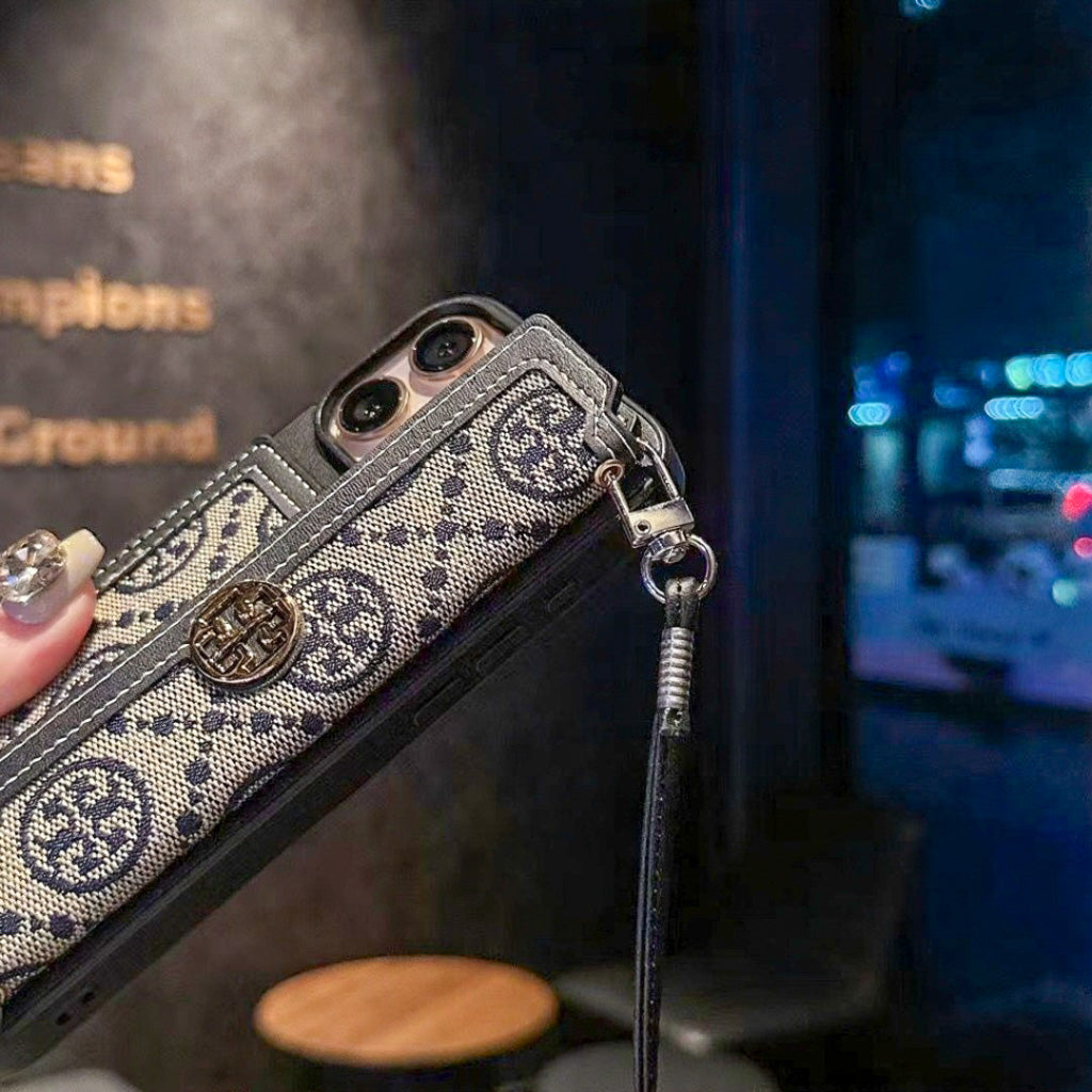 Tory Burch Iphone Wallet Case For 12-17 Pro Max Plus Air