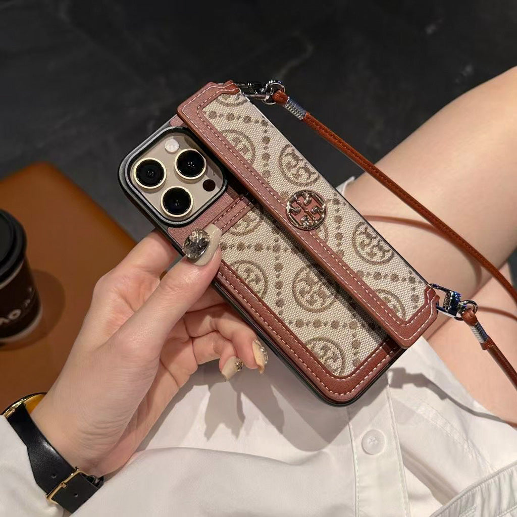 Tory Burch Iphone Wallet Case For 12-17 Pro Max Plus Air