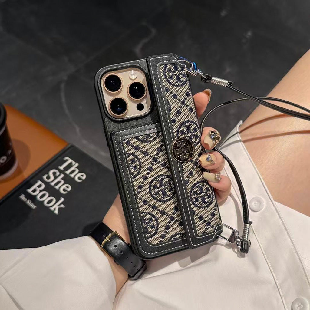 Tory Burch Iphone Wallet Case For 12-17 Pro Max Plus Air