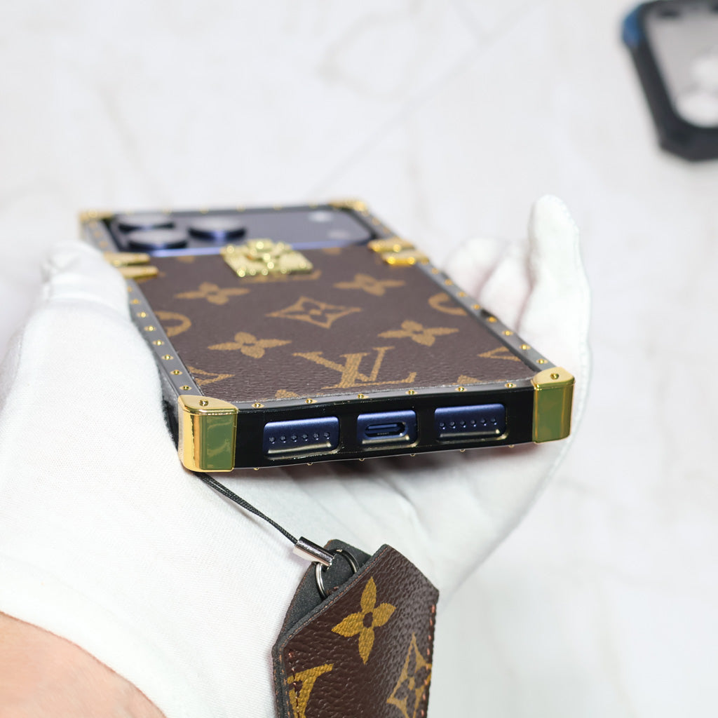 Trunk Style Lv Phone Case For 12-17 / Pro / Pro Max / Plus / Air