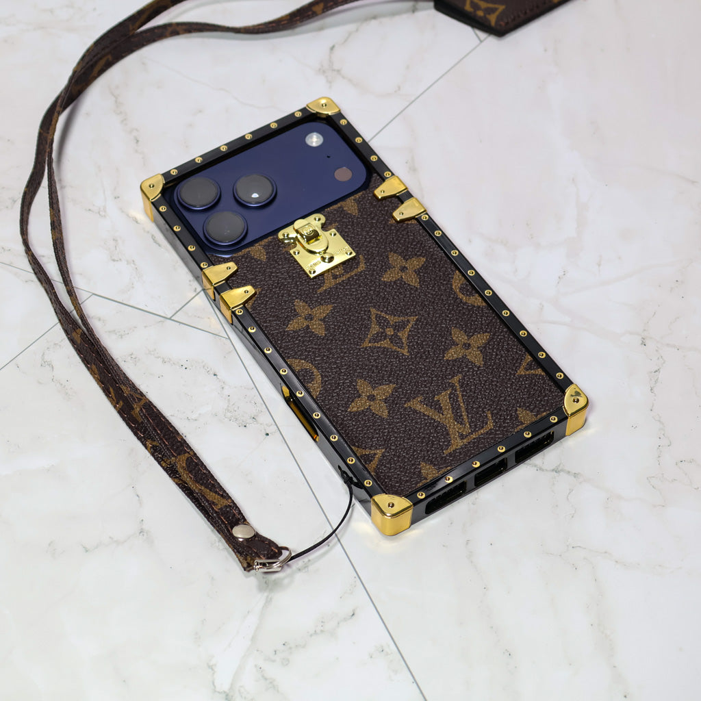 Trunk Style Lv Phone Case For 12-17 / Pro / Pro Max / Plus / Air