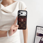 Louis V Card Holder Iphone 17 Series Case