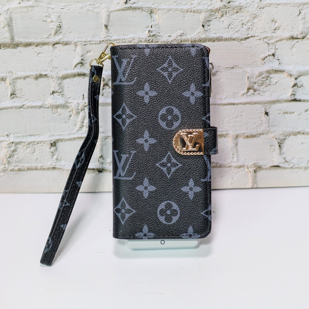 Zippered Lv Wallet Phone Case For Iphone 17 Series