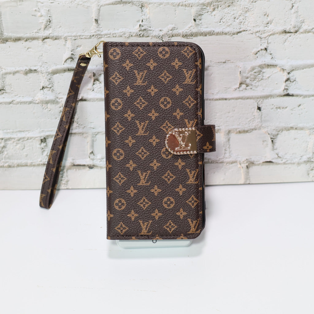 Zippered Lv Wallet Phone Case For Iphone 17 Series