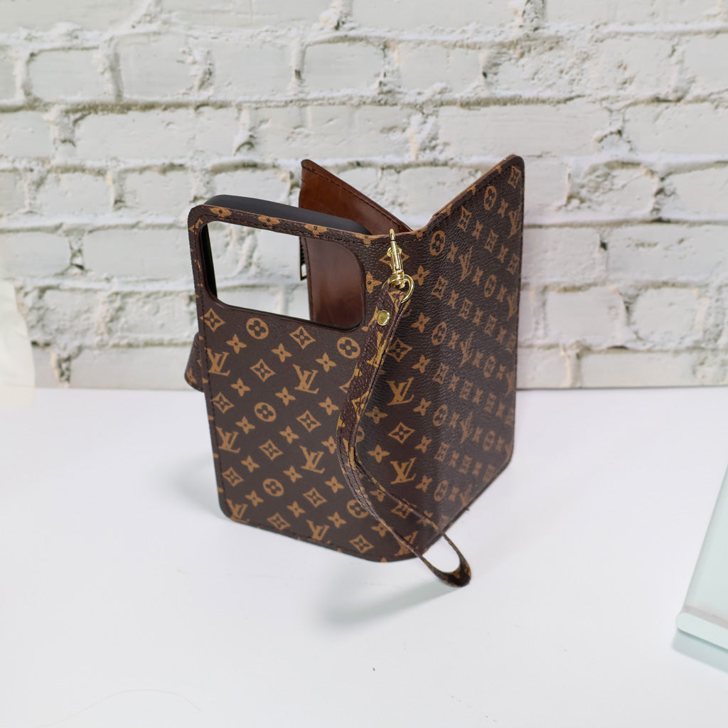 Zippered Lv Wallet Phone Case For Iphone 17 Series