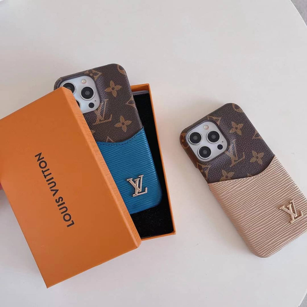 Iphone 14 Pro Max Louis Vuitton Case Card Holder For Iphone 12 13 14 15 16 Pro Max Plus
