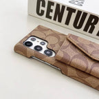 Coach Phone Case For Samsung Galaxy S21 22 23 24 25 Plus Ultra Card Slot
