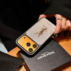 Ysl Phone Case Gilded Style For Iphone 14-17 / Pro / Pro Max